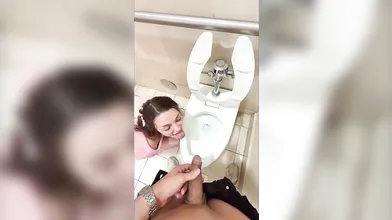 Shrooms Q Thirsty Girl Drinks Daddy’s Pee In Public Mall Toilet And Fucked Hard