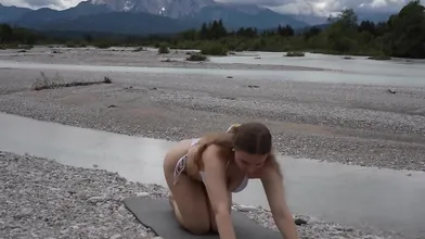 Flowinaparadise Nature Yoga In Bikini