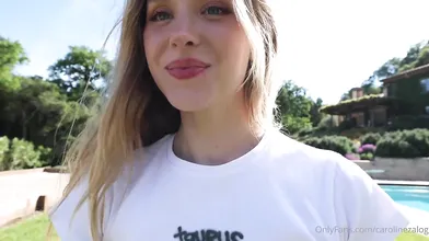 Caroline Zalog Outdoor Try On Video Leaked