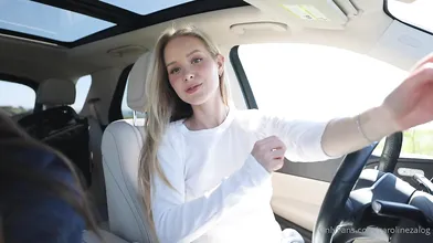 Caroline Zalog Car Try On Haul Video Leaked