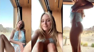 Caroline Zalog Desert Livestream Video Leaked
