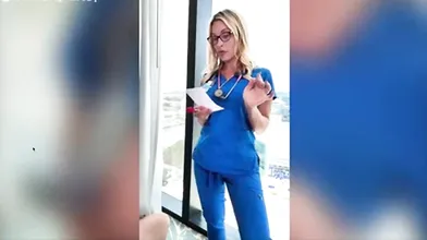Allie Rae Aka Nurse Allie Sucking Patient Off And Took Cum On Tits