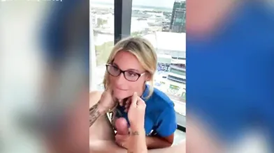 Allie Rae Aka Nurse Allie Sucking Patient Off And Took Cum On Tits