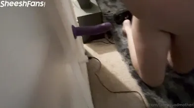 Faiiryquadmother Solo Huge Dildo Digs Up Her Pussy Onlyfans Leaked Video
