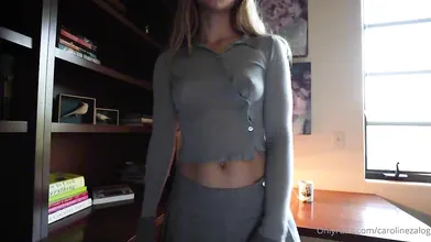 Caroline Zalog JOI Riding Video Leaked