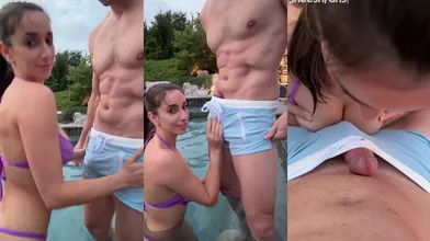 Christina Khalil Licking Cock In Pool And Slips Nude Butthole Leaked Onlyfans