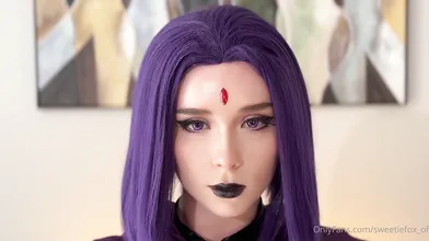Sweetie Fox Aka Moonfleur Cosplay As Raven B/g Hard Fuck