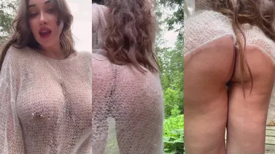 Louisa Khovanski Teasing Her Big Boobs And Bending Over Showing Pussy Onlyfans Video