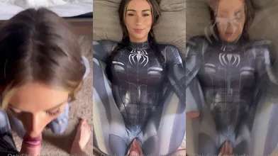 Urfavbellabby Aka Bella.rayee Spidergirl Cosplay Nude Pussy Fucked And Creampied