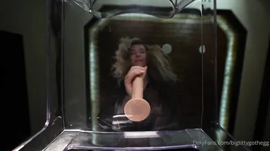 Bigtittygothegg Riding Big Dildo On Glass Table Onlyfans Leaked Video