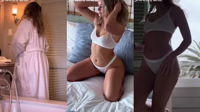 Kirstentoosweet Nude Nips Seethrough In Lingerie