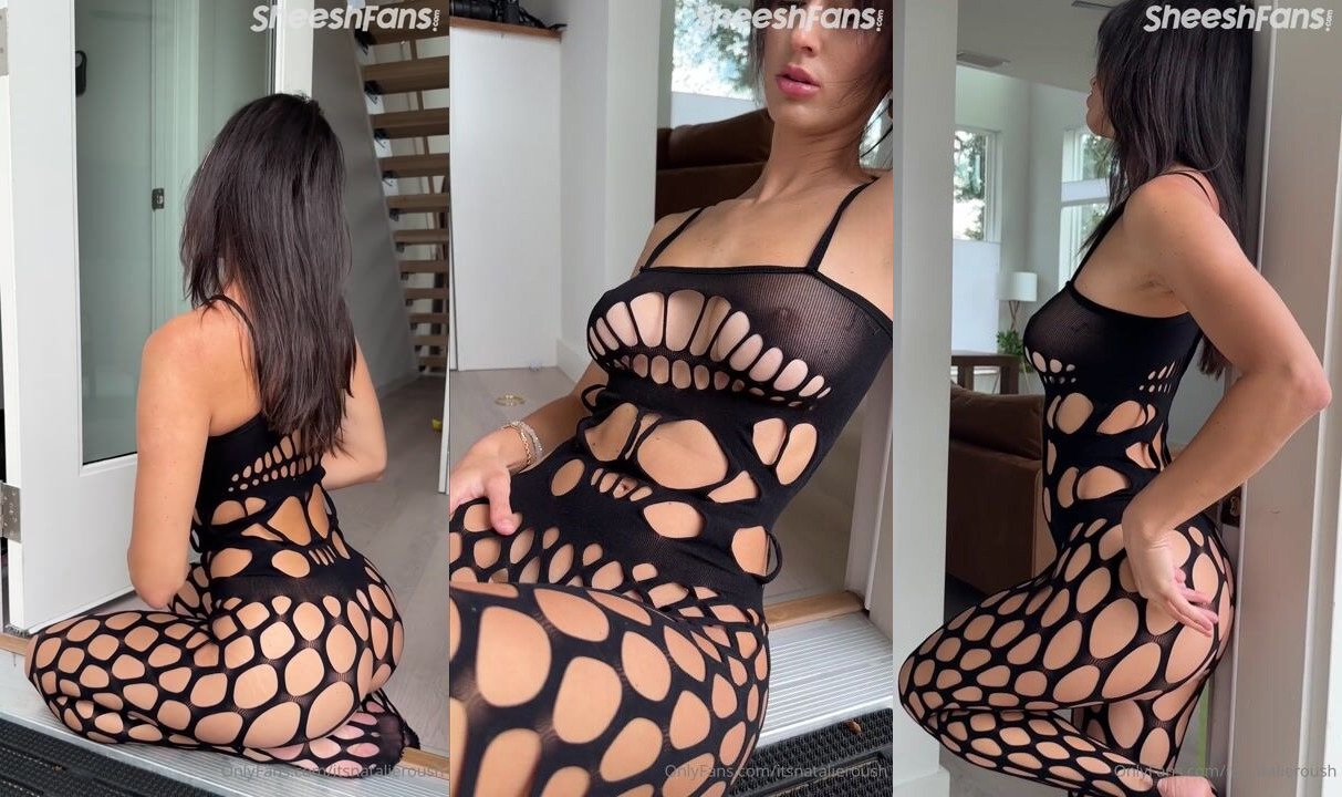 Natalie Roush Nuovo Ppv chinandosi per coprire la fica trapelata solo dai fan