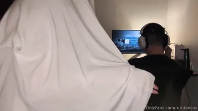 Rurutancos Takes A Pounding In A Ghost Costume