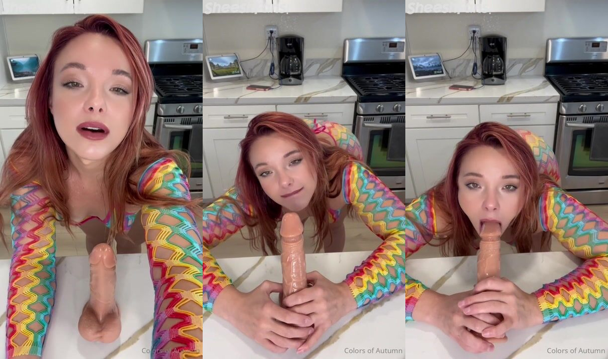 Colorsofautumn chupando seu vídeo favorito de Sextoy Leak Onlyfans