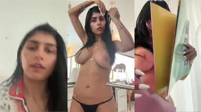 Mia Khalifa Fully Nude Cooking