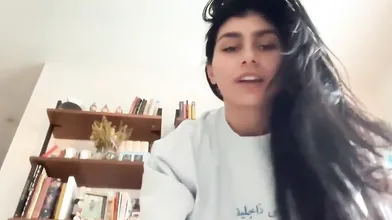 Mia Khalifa Striptease Closet Seduction