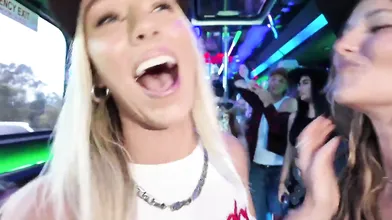 Rebecca McLeod Gets Wild In The Party Bus