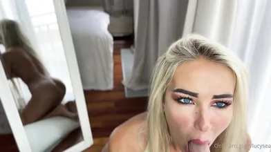 Lucy Sea Sucks Her Favorite Dildo