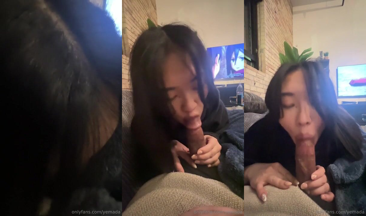 Yemada 热情地吹他的鸡巴