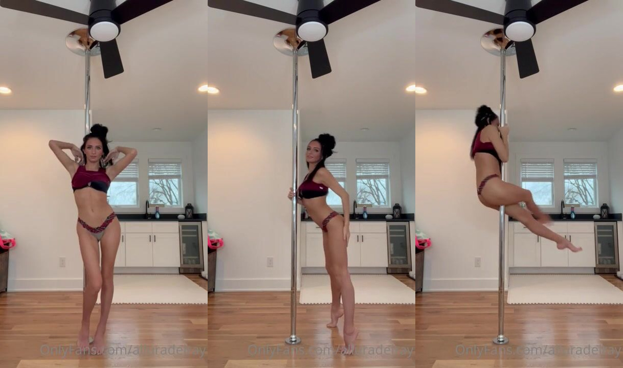 AlluraDelRay Pole Dances In Her Underwear
