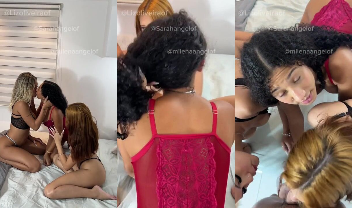 Sarah Duany Melo、Milena Angel 和 LizOliveiraOF 的四人行