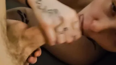 LunanRockyy Gives A Close Up Blowjob