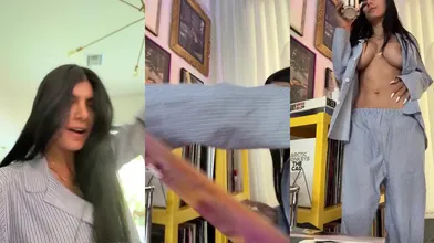 Mia Khalifa Shows Her Tits In The Morning