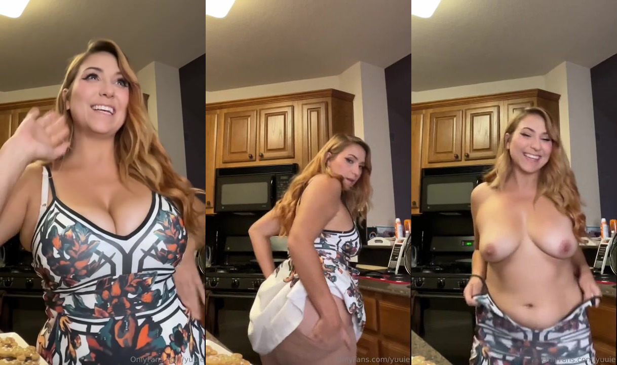 Yuuie Teases & Strips While Baking Cookies