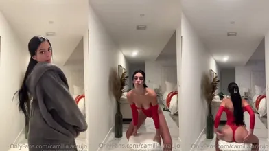 Camilla Araujo Shows Off Sexy Red Outfit
