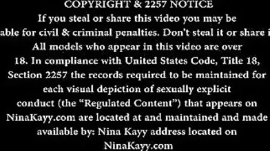 Nina Kayy Masturbates