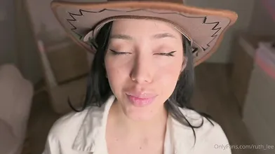 Ruth Lee Plays With Her Buttplug Then Sucks A Dildo