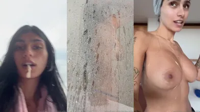 Mia Khalifa - Nue 46min Discussion dans le Bain pour la Star du Porno