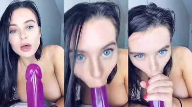Lana Rhoades ASMR Dildo Blowjob Onlyfans Video Leaked