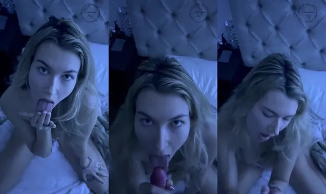 Sabrina Vaz POV Sloppy Blowjob Cum Video