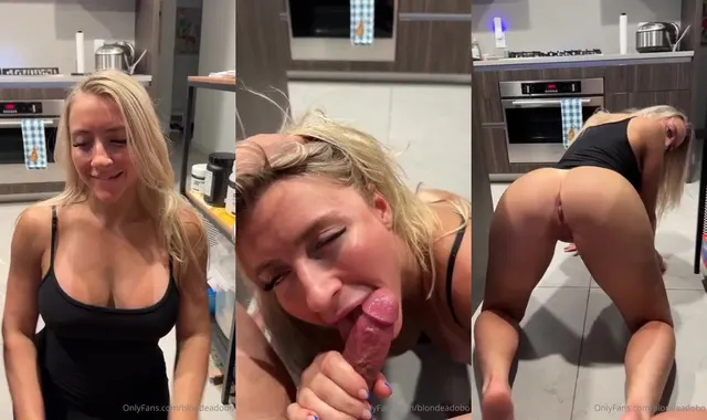 BlondeAdobo Nude POV Blowjob Facial Video