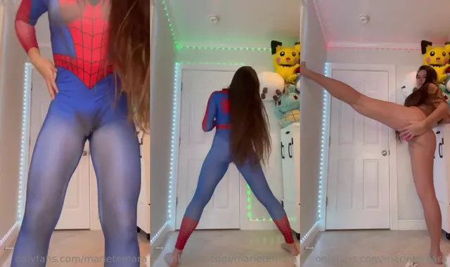 Marie Temara Spider Girl Strip Tease Video