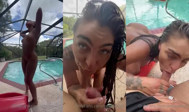 Emily Rinaudo Pool BG Sextape Facial Video Leaked