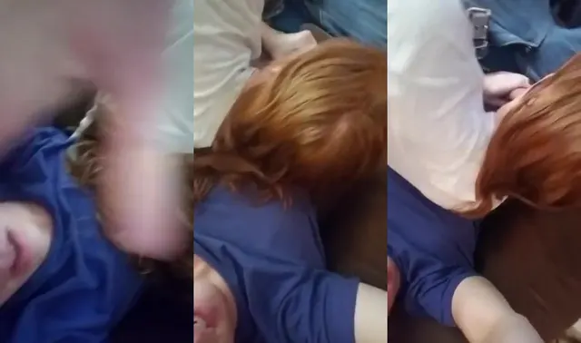 Trashy redheaded single mom blows bf on day off