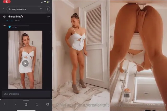 Therealbrittfit OnlyFans Wall Mounted Dildo Fuck Video