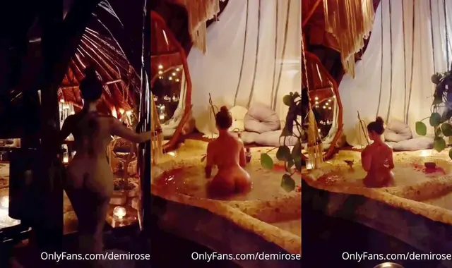 Demi Rose Mawby Naked Walking and Bathing Video Leaked