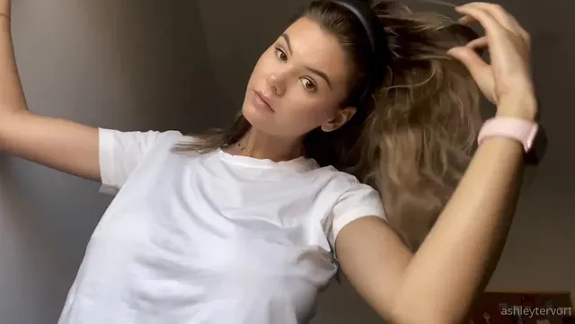 Ashley Tervort Tits See Through Wet Shirt Video Leaked