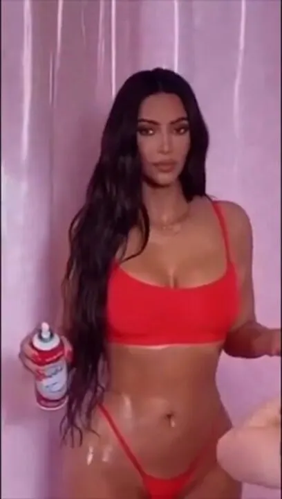 Kim Kardashian Lingerie Skims Photoshoot BTS Video Leaked