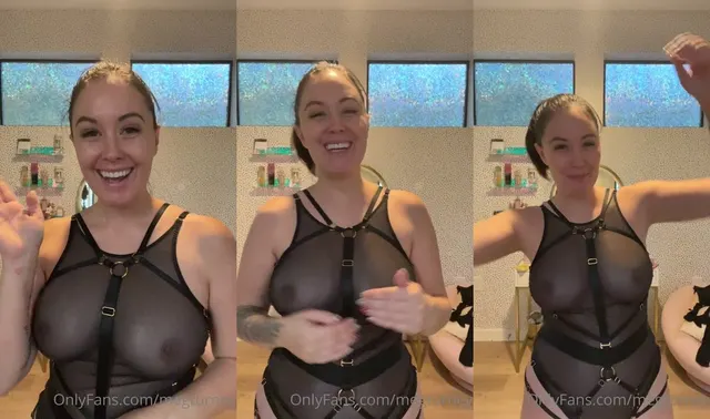 Meg Turney See-Through Bodysuit Video