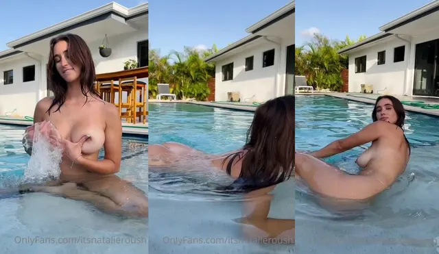 Natalie Roush Nude Boobs Wet Pool PPV Set
