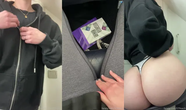 STPeach Public Airplane Pussy Masturbation Fansly Video Leaked