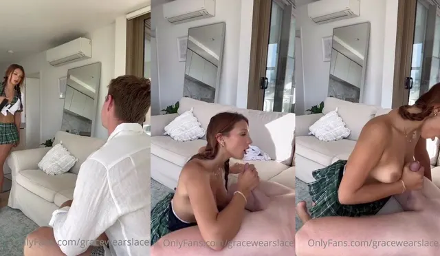 GraceWearsLace School Girl Blowjob Video