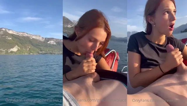 GraceWearsLace Nude POV Boat Blowjob Video
