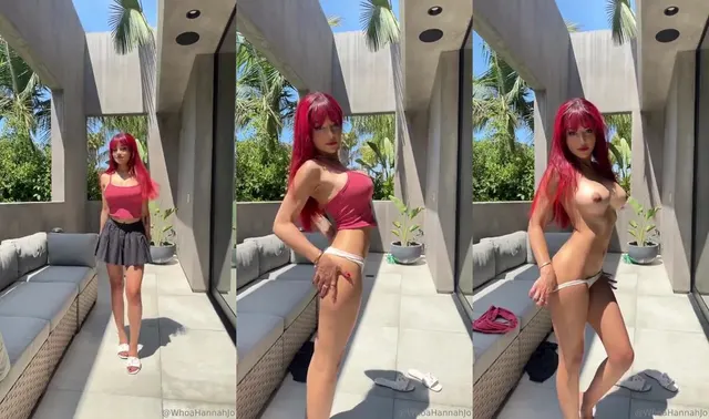 Hannah Jo Nude Outdoor Striptease Video