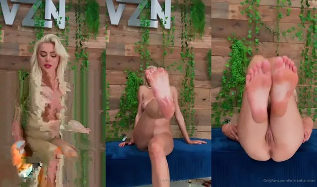 Kristen Hancher Pussy Foot Tease Video