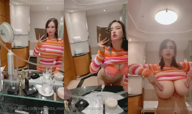 Anri Okita Nude Sweater Strip Video